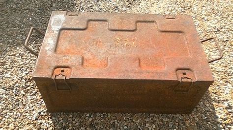 ammo storage metal box|metal ww2 ammo box.